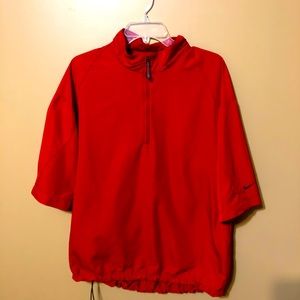Nike Golf Red Short Sleeve Jacket, Size XL